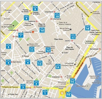 Подземные и наземные паркинги в центре Барселоны